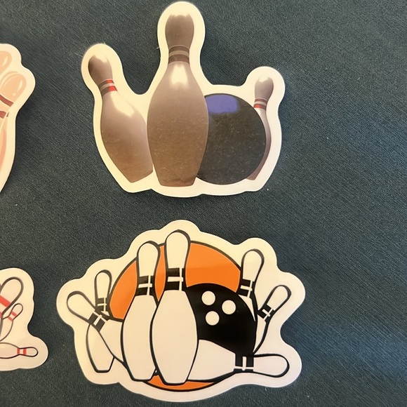 Lot of 4 Bowling Vinyl Stickers - Picture 3 of 3